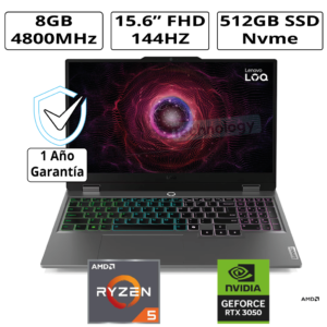Laptop Gamer Lenovo LOQ 15ARP9 | 83JC00MJLM