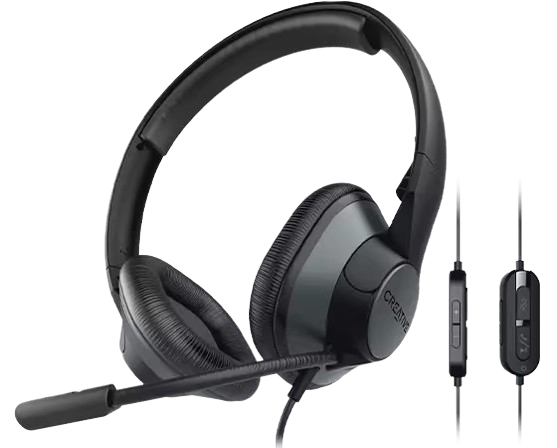 "HEADSET CREATIVE HS-720 V2 USB-A 30MM, CONTROL PARA VOL., MICRO, TELF O PLAY"