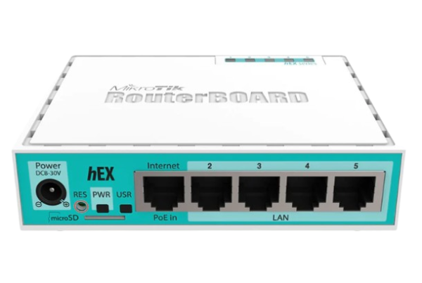 "ROUTER MIKROTIK RB750GR3 ROUTER 5 PUERTOS GIGABIT 1P USB"