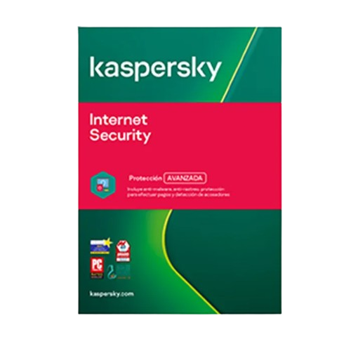 "LICENCIA DE ANTIVIRUS KASPERSKY INTERNET SECURITY 1 AÑO "