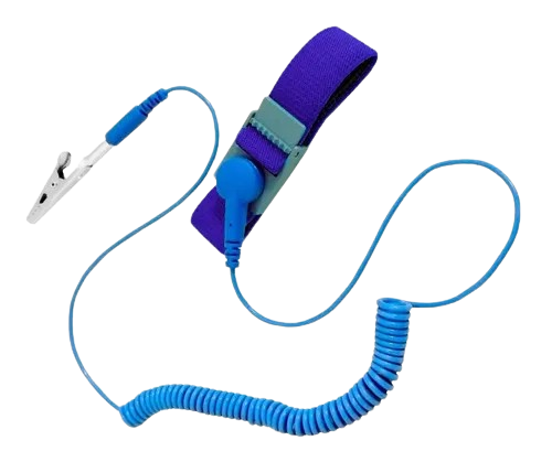 "PULSERA ANTIESTATICA, BRAZALETE.
RESISTENCIA DE 1 -1,2 OHM. 1/4 W.
LARGO DE CABLE: 1 M.
LARGO DE CAIMÁN: 5 CM 
PESO DE LA PULSERA: 50.2 g.
BANDA ELASTICA DE 25CM DE LARGO Y 18MM DE ANCHO
GARANTIA: 30 DÍAS"