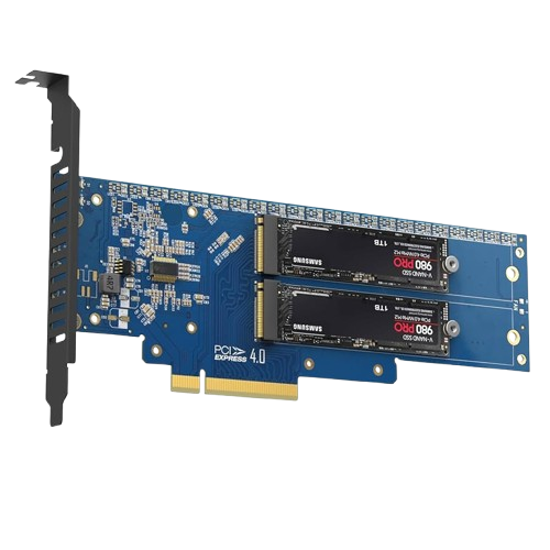"TARJETA ADAPTADORA JEYI DUAL NVME A PCIE 4.0 X8/X16"