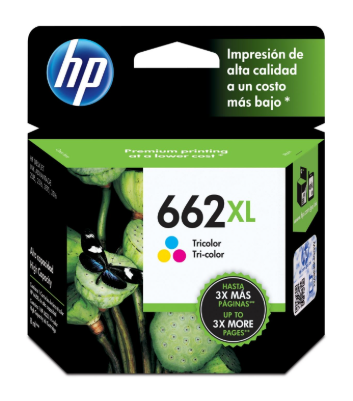 251547 "CARTUCHO DE TINTA HP 662XL TRICOLOR"