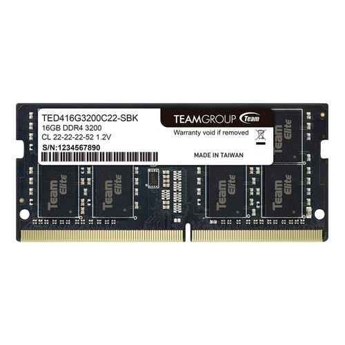 "MEMORIA SO-DIMM TEAMGROUP ELITE, 16GB DDR4-3200MHZ"