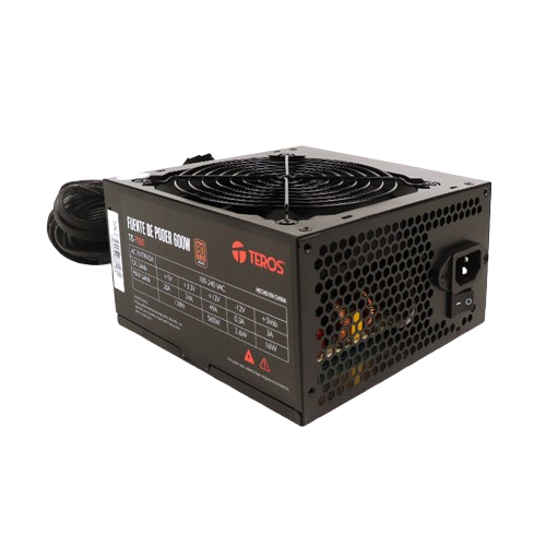 "FUENTE DE PODER TEROS TE-7160, ATX, 600W, 80 PLUS BRONZE, CERTIFICADA"