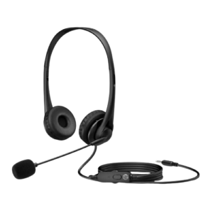 4287 "HEADSET HP G2 STEREO USB NEGRO 3.5MM, CONTROL DE VOL. DIAL Y BOTON DE MICRO"