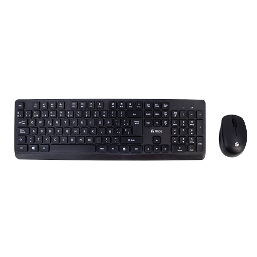 KIT INALÁMBRICO TECLADO + MOUSE TEROS TE-5011CS, 2.4GHZ, 1000DPI, ESPAÑOL, NEGRO