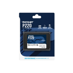 477599 "Unidad en estado solido Patriot P220, 1TB, SATA III 6.0 Gb/s, 2.5", 7mm"