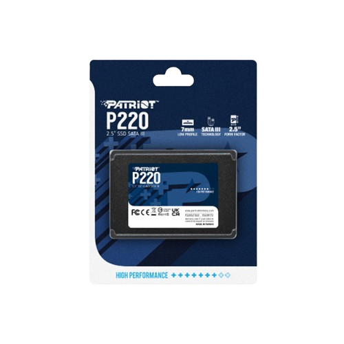 "Unidad en estado solido Patriot P220, 1TB, SATA III 6.0 Gb/s, 2.5", 7mm"