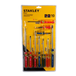 614119 "JUEGO DE 10 DESTORNILLADORES PRO STANLEY"