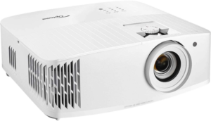 "Optoma Proyector UHD50X True 4K UHD para películas y juegos | Frecuencia de actualización de 240 Hz | Retardo de entrada más bajo en el proyector 4K | Modo de juego mejorado 16 ms Tiempo de respuesta."